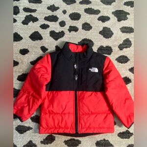 North Face jacket - red/black - infant size 18-24 months